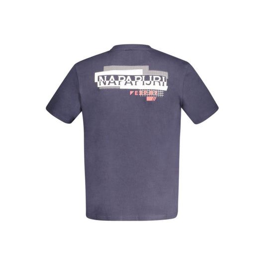 Napapijri Blue Cotton T-Shirt Napapijri