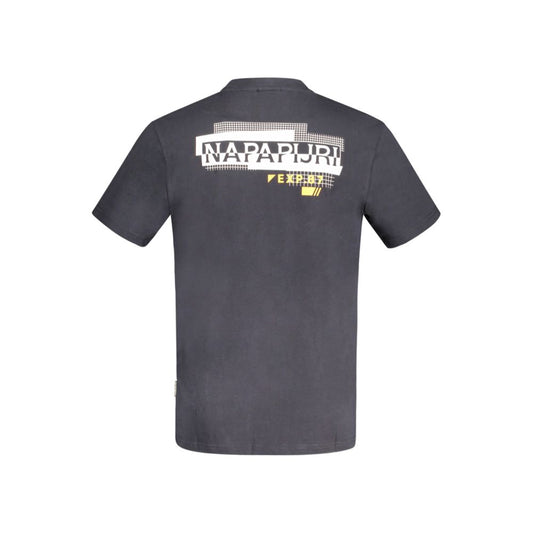 Napapijri Black Cotton T-Shirt Napapijri