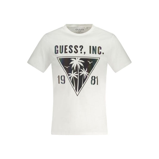 Guess Jeans White Cotton T-Shirt Guess Jeans