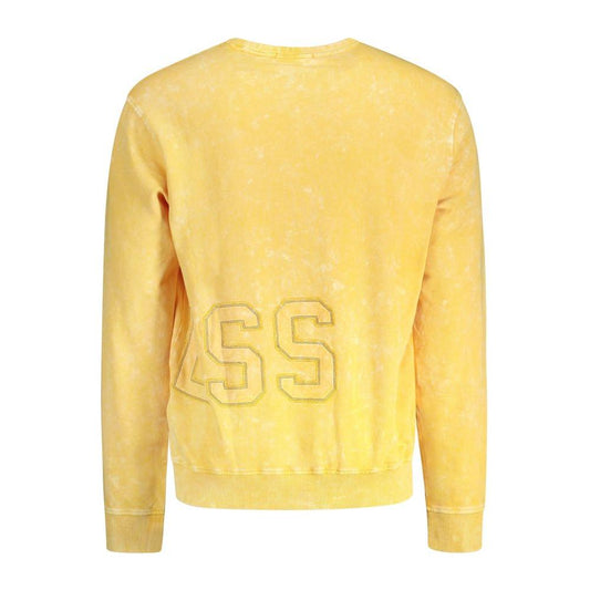 Guess Jeans Yellow Cotton Sweater Guess Jeans