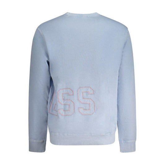 Guess Jeans Light Blue Cotton Sweater Guess Jeans