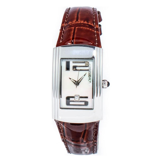 Chronotech Brown Leather Watch Chronotech Light Gray