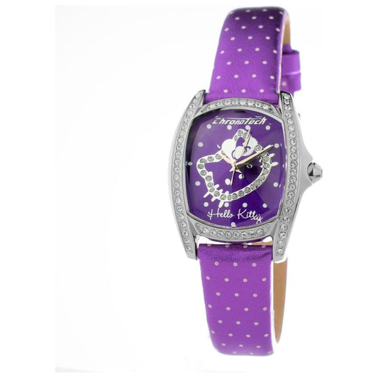 Chronotech Purple Leather Watch Chronotech Slate Gray