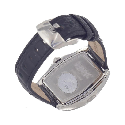Chronotech Black Leather Watch Chronotech Light Slate Gray