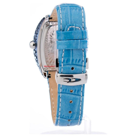 Chronotech Blue Leather Watch Chronotech Steel Blue