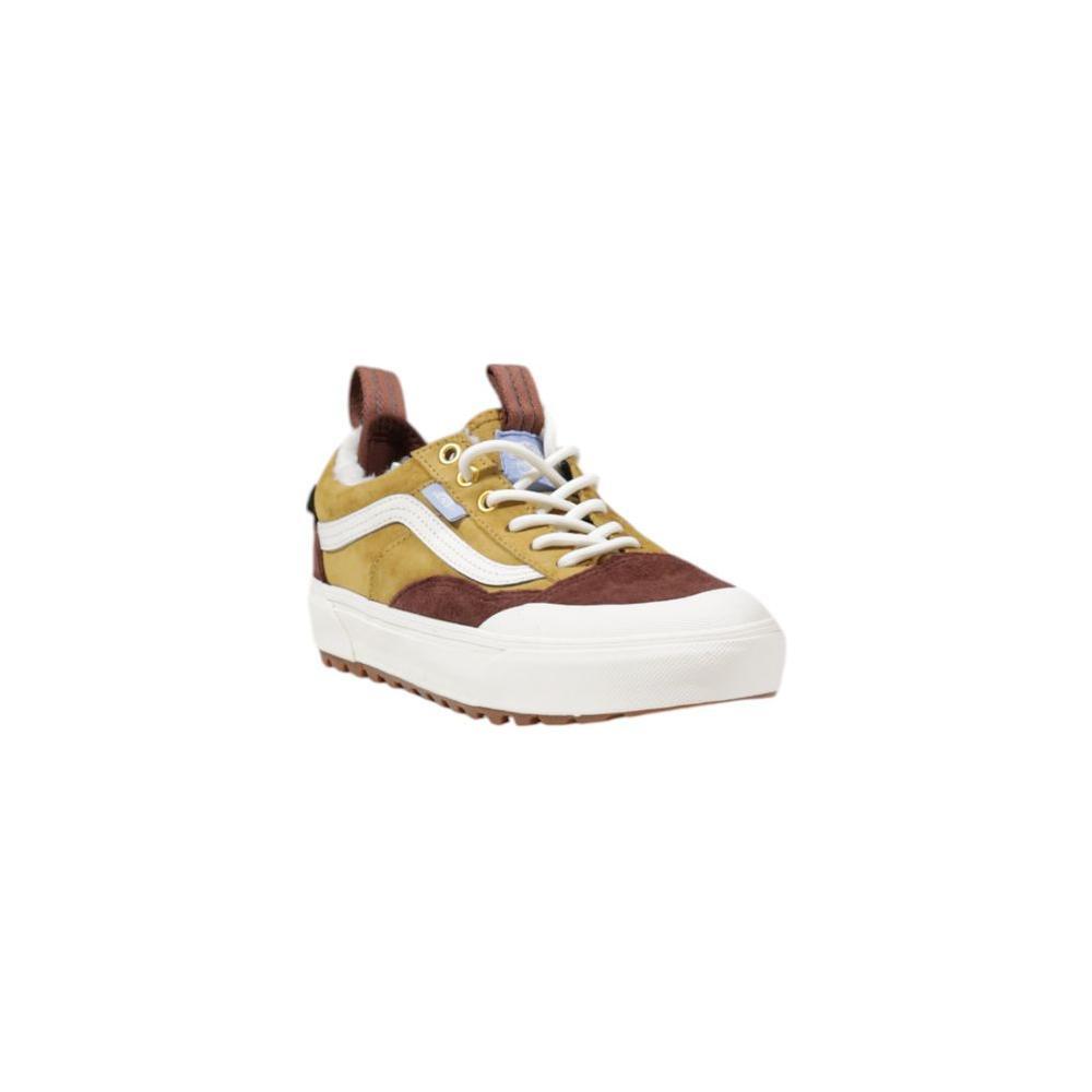 Vans Beige Leather Athletic Sneakers Vans