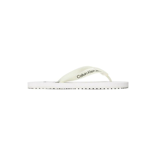 Calvin Klein Jeans White Polyethylene Sandal Calvin Klein Jeans Beige