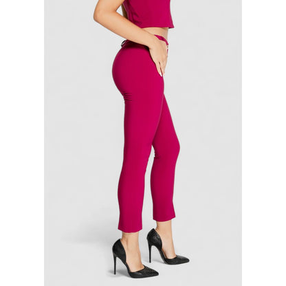 Rinascimento Bordeaux Polyester Casual Pants Rinascimento
