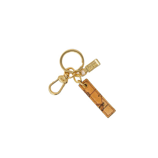 Alviero Martini Prima Classe Beige Leather Keychain Alviero Martini Prima Classe