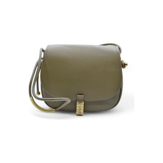 PINKO Green Leather Women Crossbody Bag