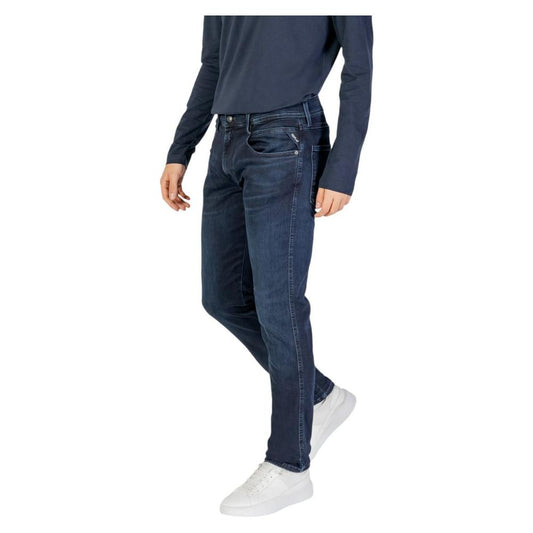 Replay Blue Cotton Jeans & Pant Replay Dark Slate Gray
