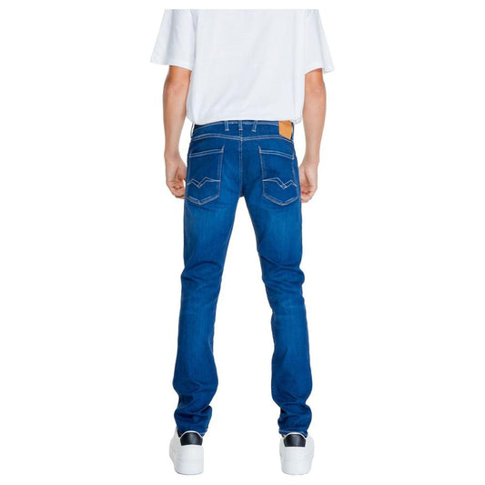 Replay Blue Cotton Jeans & Pant Replay Light Gray