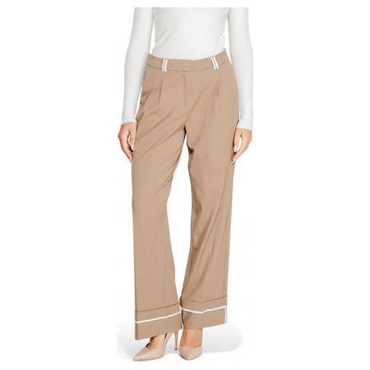 Only Brown Recycled Polyester Jeans & Pant