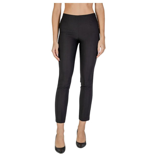 Sandro Ferrone Black Polyester Jeans & Pant Sandro Ferrone Tan