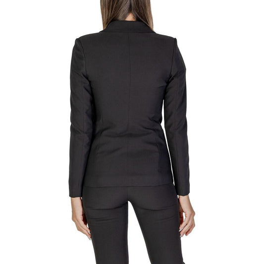 Sandro Ferrone Black Polyester Suits & Blazer Sandro Ferrone Dark Slate Gray