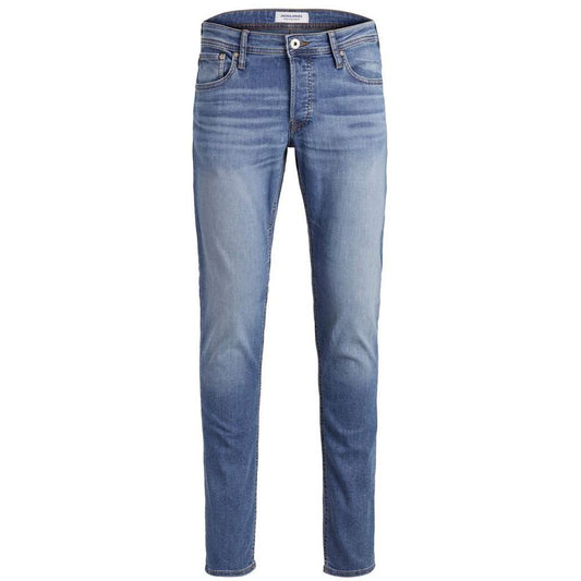 Jack Jones Blue Cotton Jeans & Pant Jack Jones Slate Gray