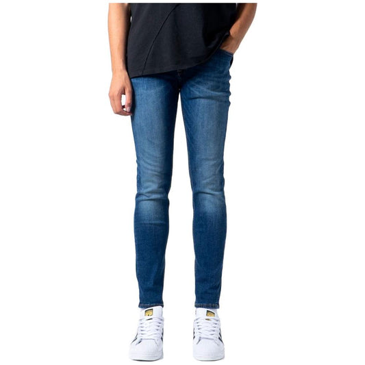 Jack Jones Blue Cotton Jeans & Pant