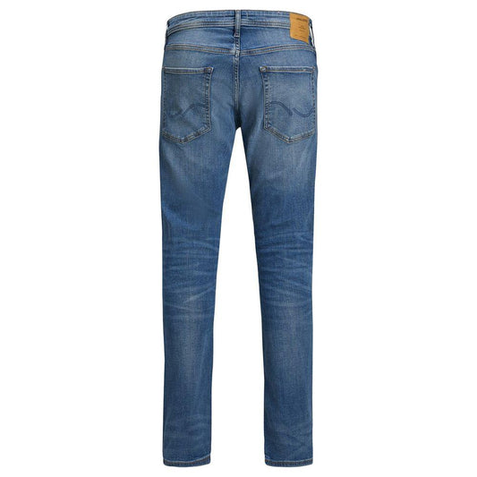 Jack Jones Blue Cotton Jeans & Pant Jack Jones Dark Slate Blue
