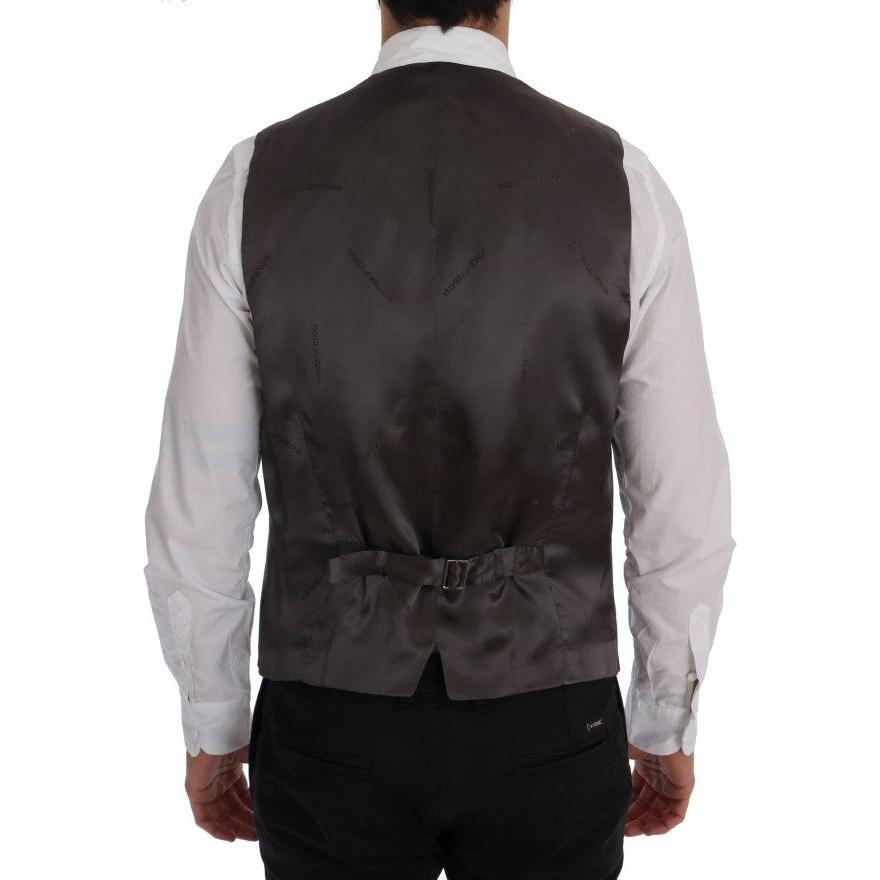 سترة رمادية مخططة أنيقة من دولتشي آند غابانا