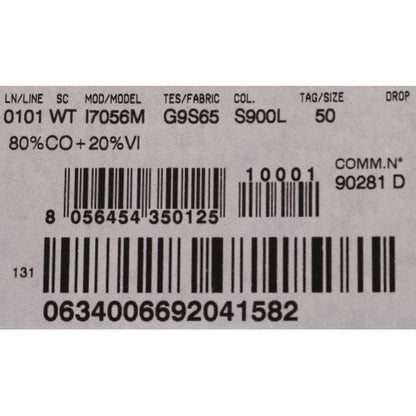 Dolce & Gabbana Gray STAFF Cotton Striped Vest