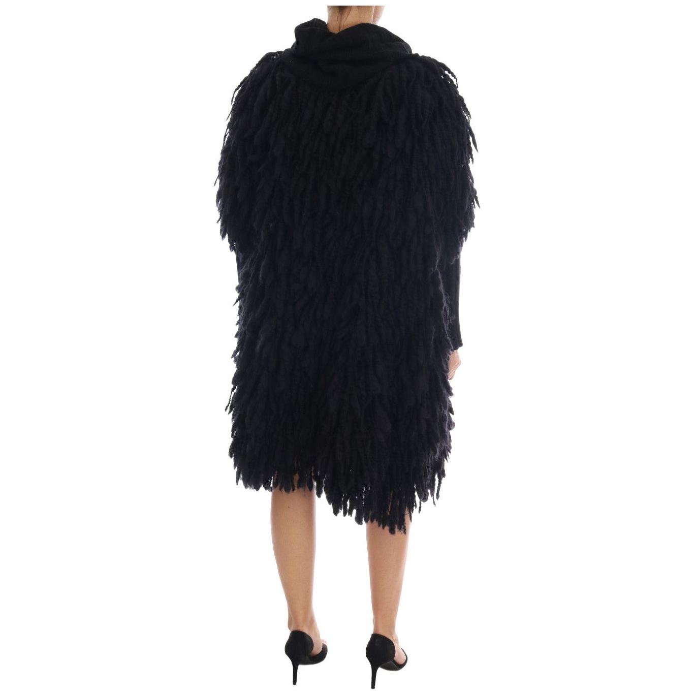 سترة أنيقة من الصوف والكشمير باللون الأسود من دولتشي آند غابانا