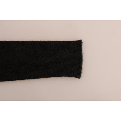 Dolce & Gabbana Gray Cashmere Ribbed Stretch Tights