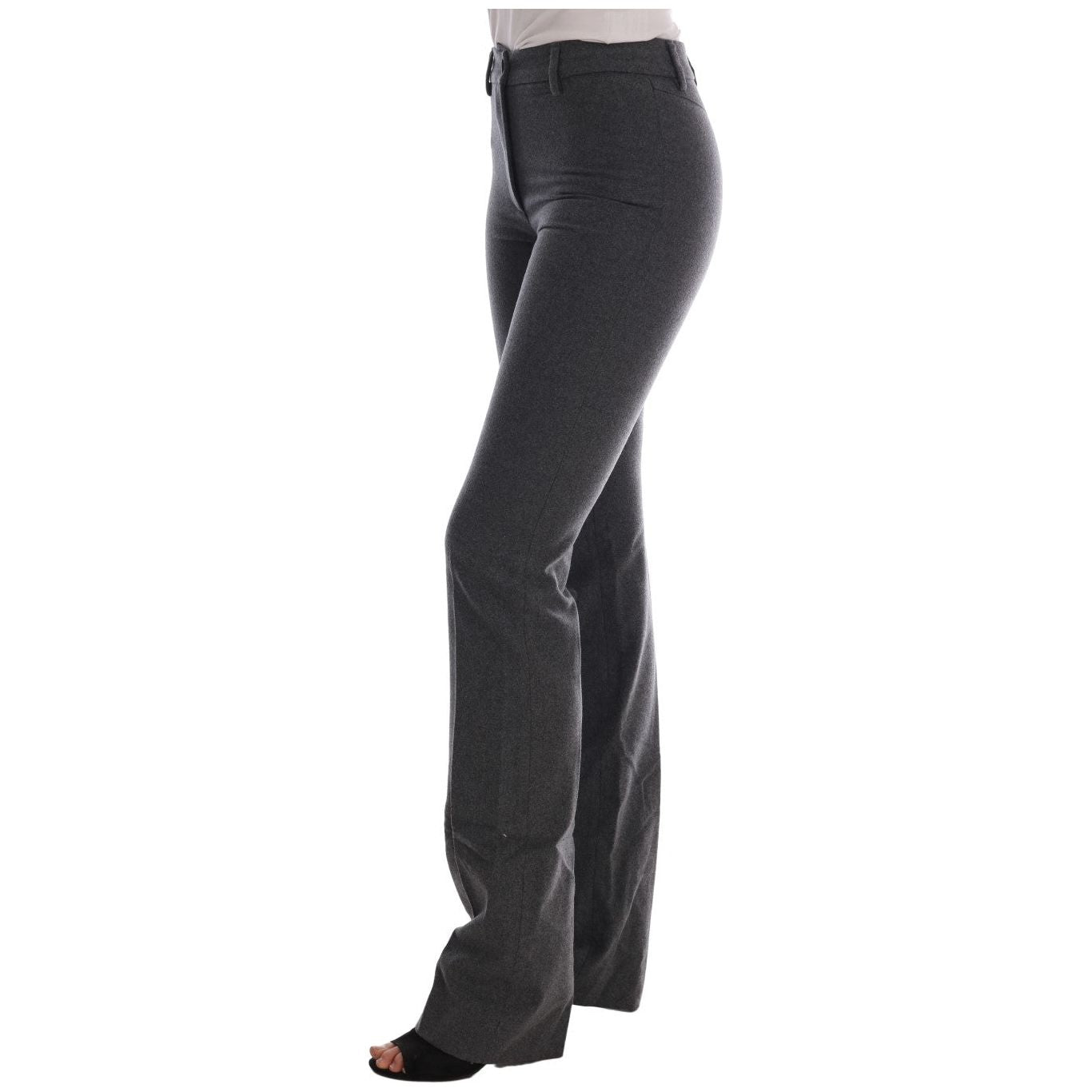 Ermanno Scervino Chic Gray Formal Pants - Elegance Refined Ermanno Scervino