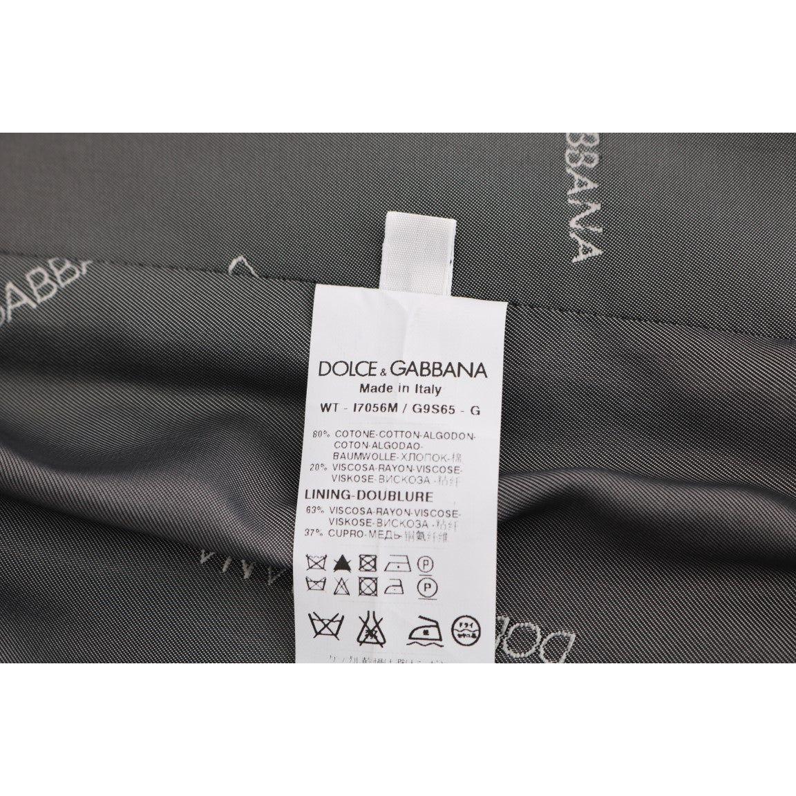 Dolce & Gabbana Gray STAFF Cotton Rayon Vest