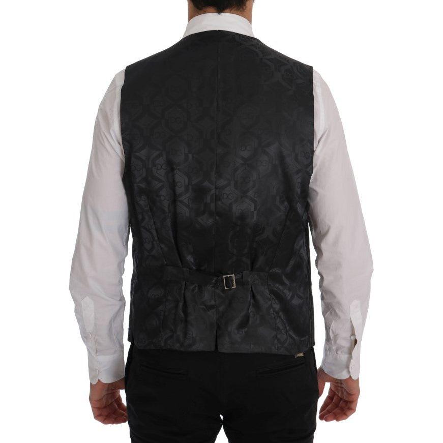 سترة أنيقة مخططة باللون الرمادي من دولتشي آند غابانا