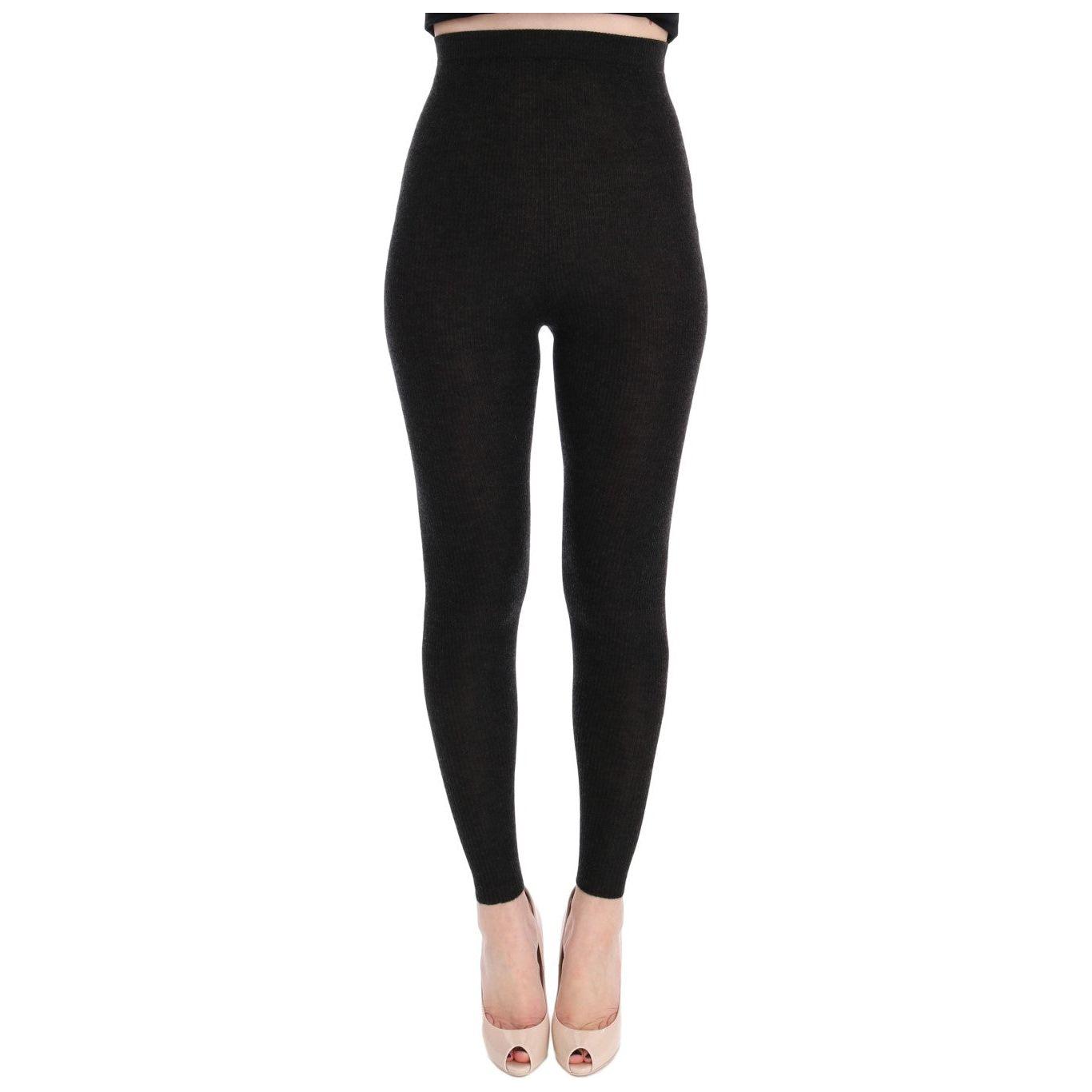 Dolce & Gabbana Elegant High-Waist Cashmere Tights Pants Dolce & Gabbana