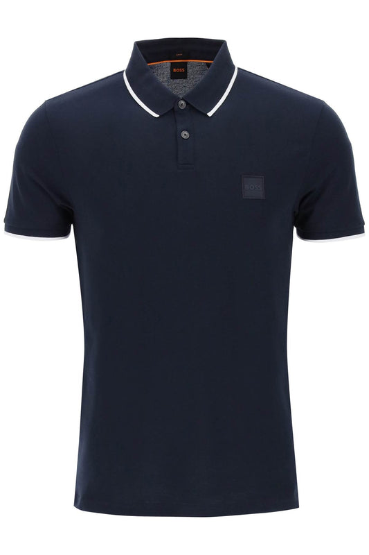 Boss slim fit piqué polo shirt with tipped Topwear Boss