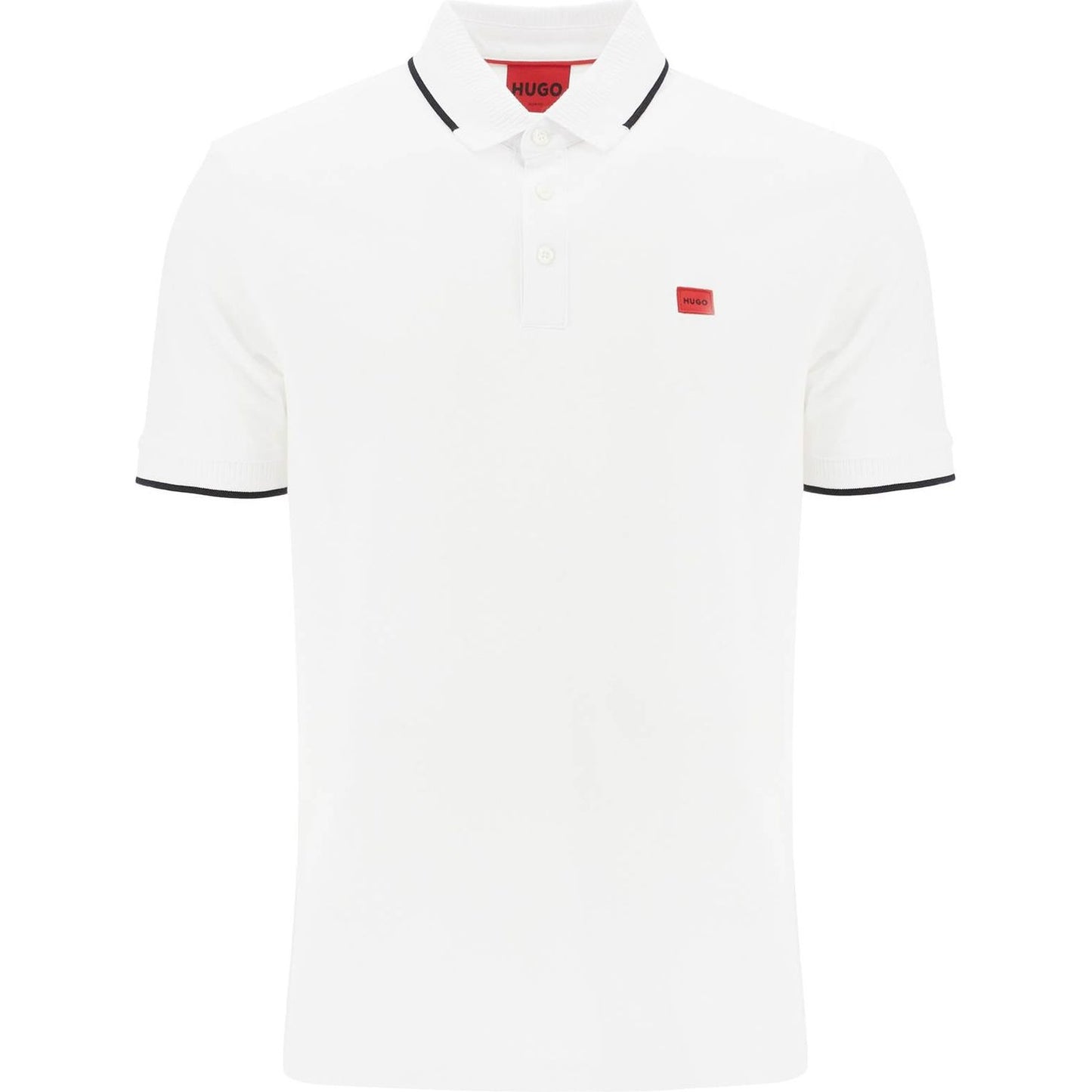 Hugo polo shirt with contrasting finishing details Topwear Hugo