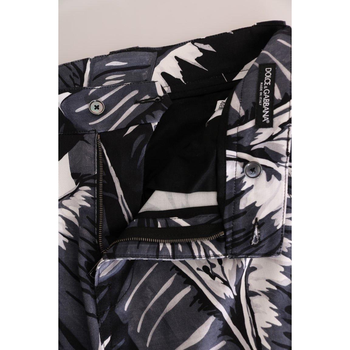 بنطال كابري كاجوال أنيق من دولتشي آند غابانا بطبعة أوراق الموز