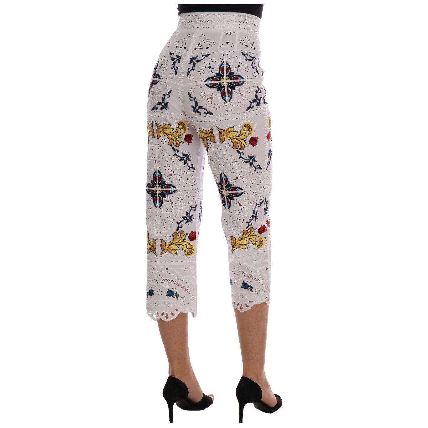 Dolce & Gabbana Majolica Embroidered Capri Elegance Dolce & Gabbana