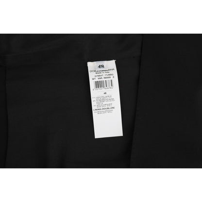 Dolce & Gabbana Black Wool Silk Vest