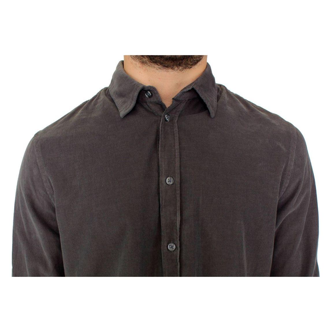 GF Ferre Green Button Front Cotton Casual Shirt