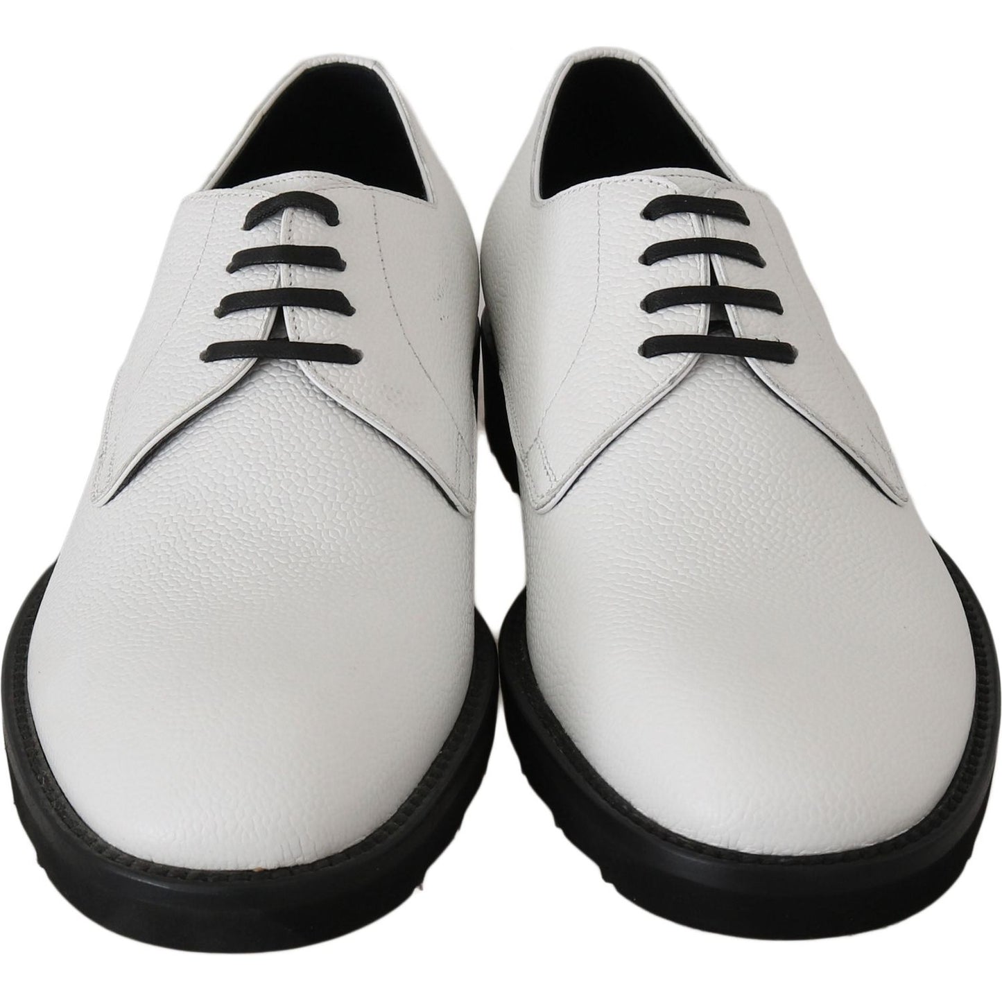 Dolce & Gabbana Elegant White Formal Leather Shoes Dolce & Gabbana