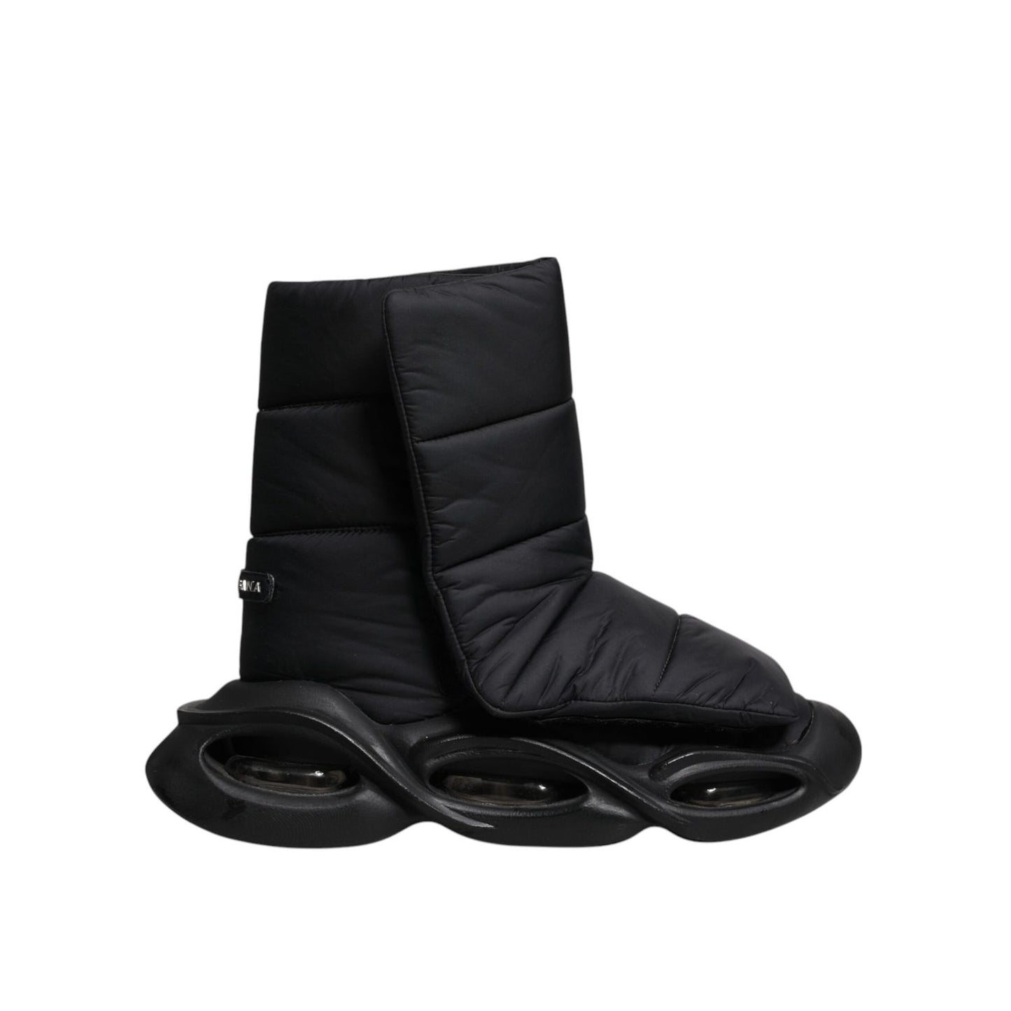 Dolce & Gabbana Black Slip On Wave Quilted Sneakers Shoes