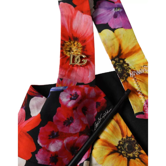Dolce & Gabbana Multicolor Floral Sleeveless Bustier Crop Top Dolce & Gabbana Sienna