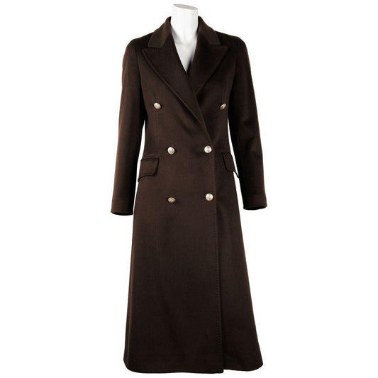 Made in Italy Blue Wool Women Coat Made in Italy