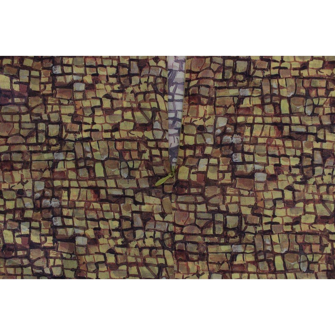 بلوزة من الحرير بطبعة فسيفساء صقلية من دولتشي آند غابانا