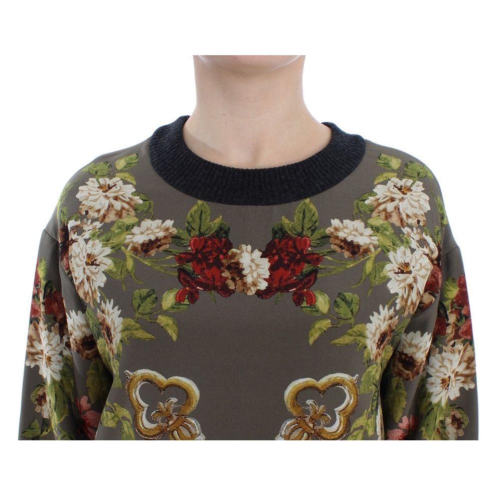 Dolce & Gabbana Enchanted Sicily Silk Crewneck Blouse Dolce & Gabbana