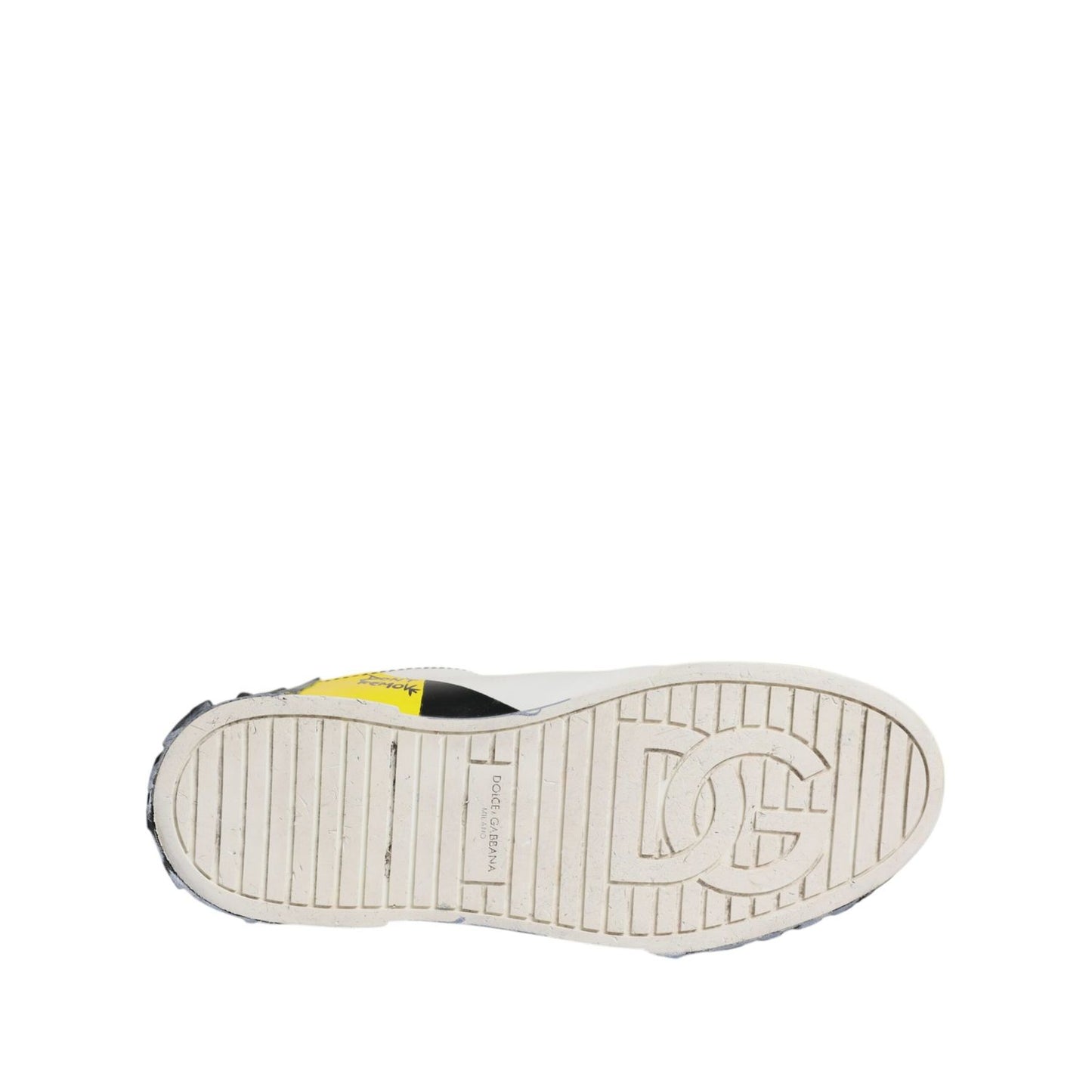 Dolce & Gabbana Multicolor Lettering Portofino Sneakers Shoes