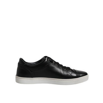 Dolce & Gabbana Black London Nappa Leather Men Sneakers Shoes