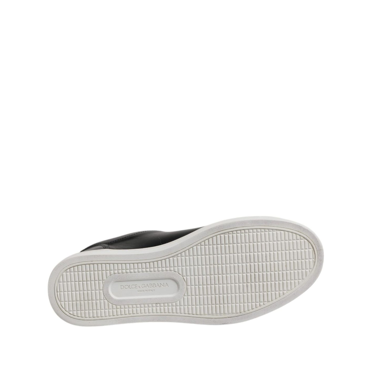 Dolce & Gabbana Black London Nappa Leather Men Sneakers Shoes