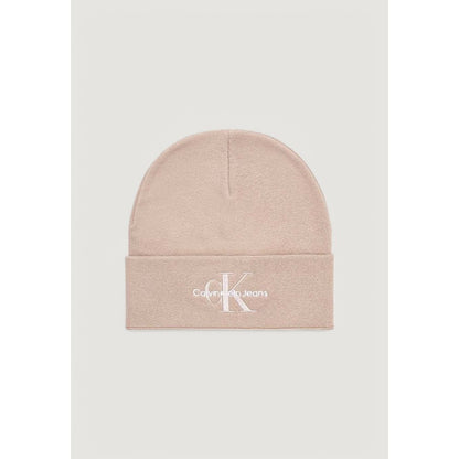 Calvin Klein Jeans Beige Cotton Cap (Baseball Hat)