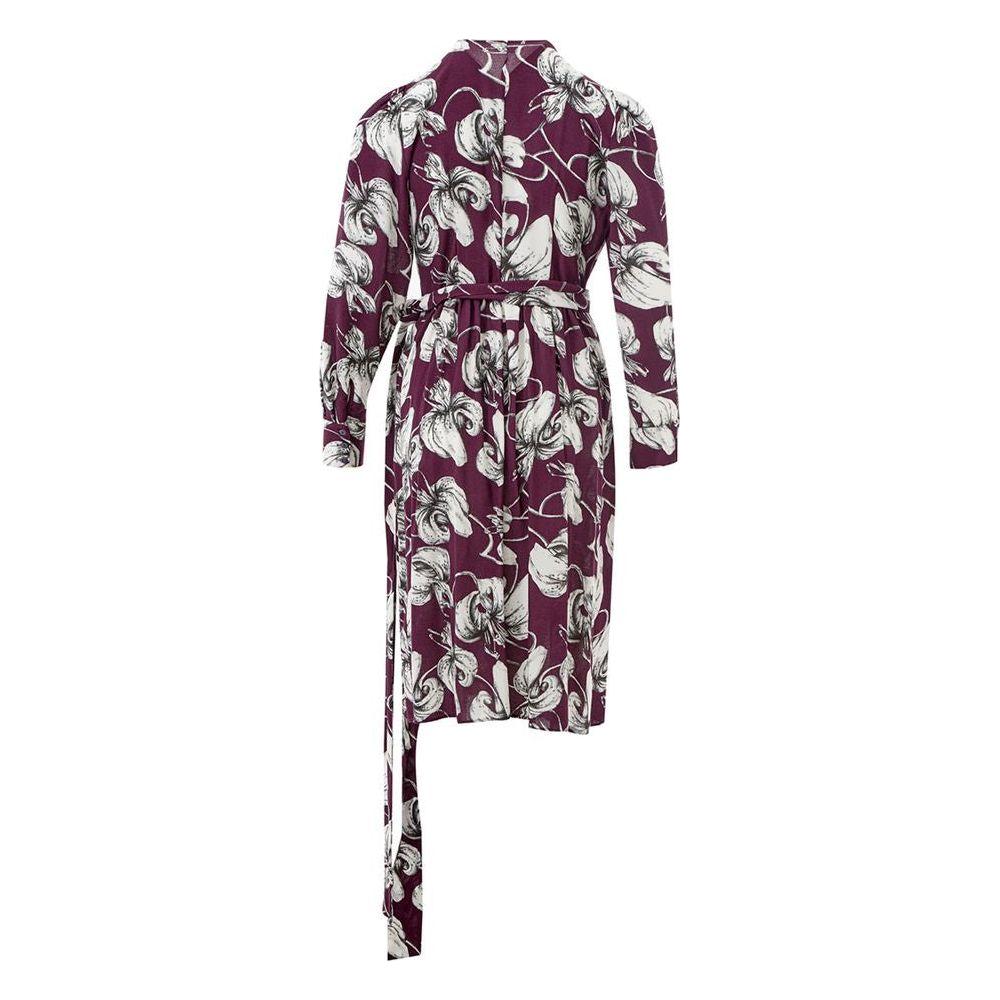 Lardini Purple Viscose Casual Dress Lardini