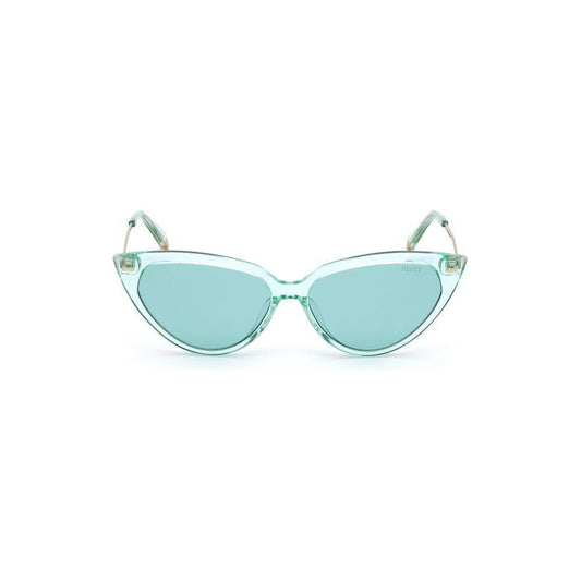 Emilio Pucci Brown Acetate Sunglasses Emilio Pucci Light Steel Blue