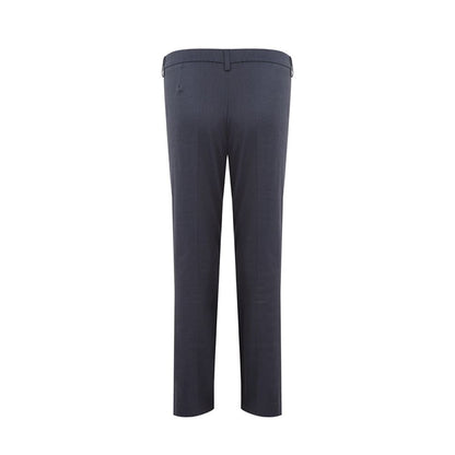 Lardini Blue Linen Casual Pants Lardini