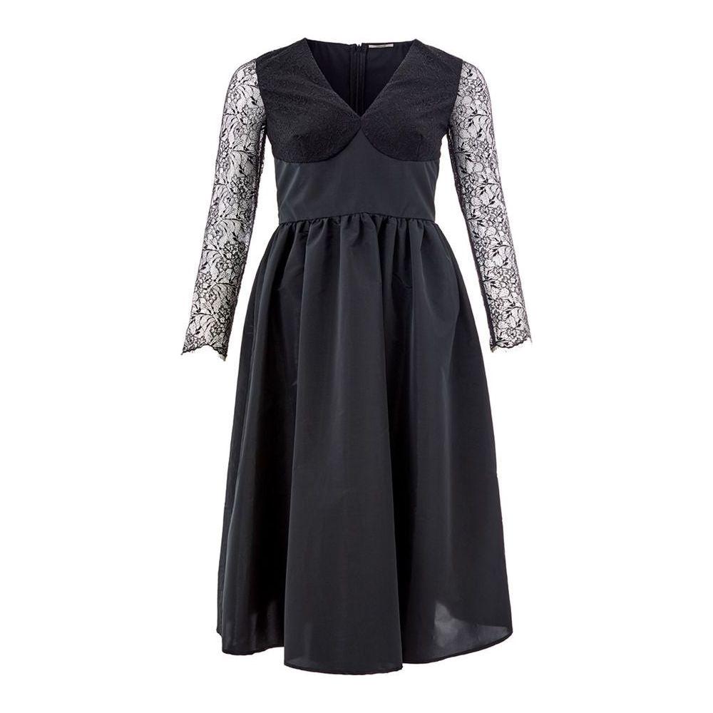 Lardini Black Polyester Cocktail Dress Lardini